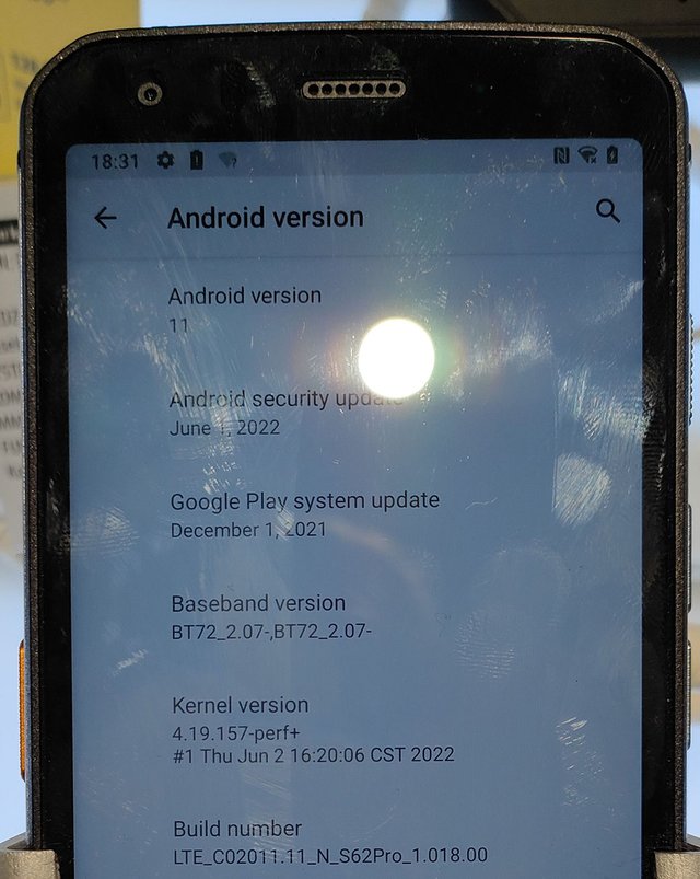 Android 11 on CAT S62 Pro